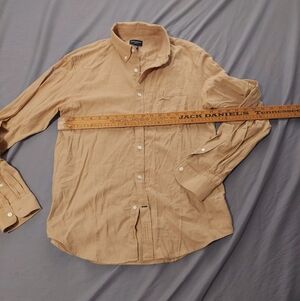 Club Monaco Light Brown Casual Button-Down Shirt